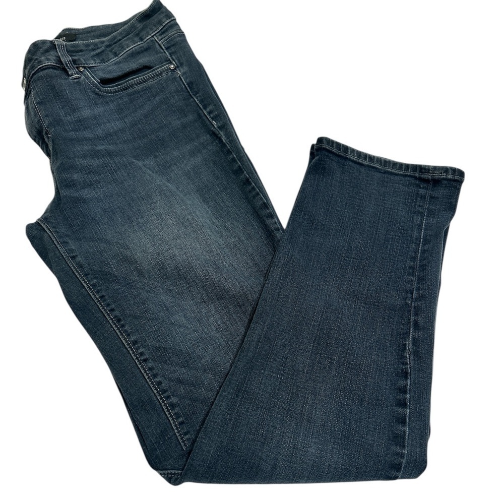 White House Black Market Blue straight leg, crop Leg Jeans